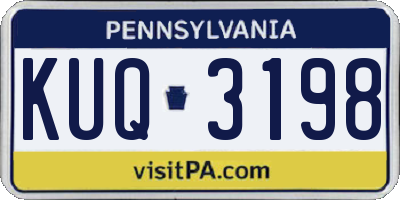 PA license plate KUQ3198
