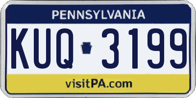 PA license plate KUQ3199