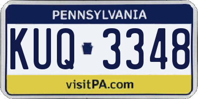 PA license plate KUQ3348