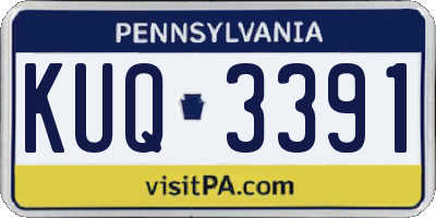 PA license plate KUQ3391