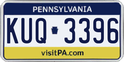 PA license plate KUQ3396