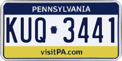 PA license plate KUQ3441