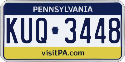 PA license plate KUQ3448