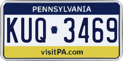PA license plate KUQ3469