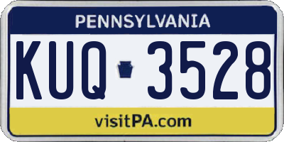 PA license plate KUQ3528