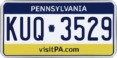PA license plate KUQ3529