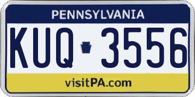 PA license plate KUQ3556