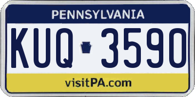 PA license plate KUQ3590