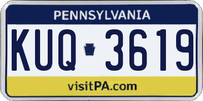 PA license plate KUQ3619