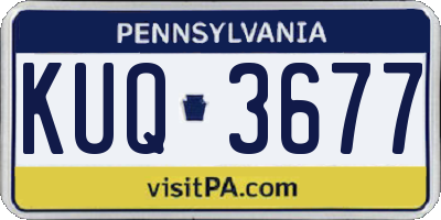 PA license plate KUQ3677