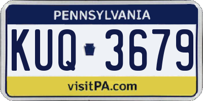 PA license plate KUQ3679