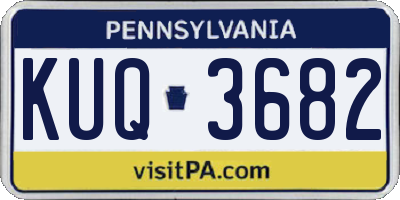 PA license plate KUQ3682