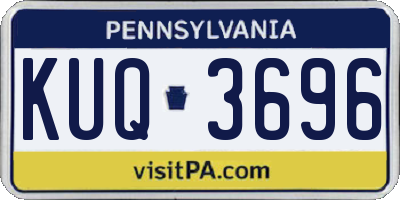 PA license plate KUQ3696