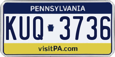 PA license plate KUQ3736