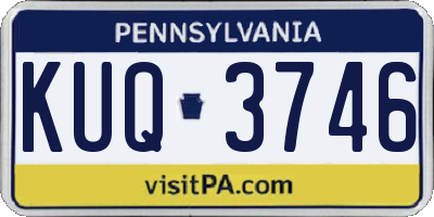 PA license plate KUQ3746