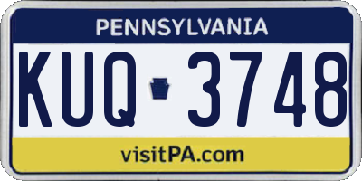PA license plate KUQ3748