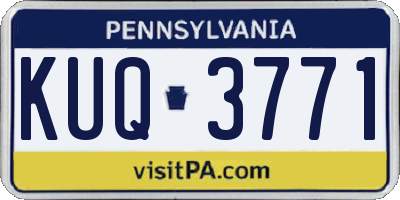 PA license plate KUQ3771