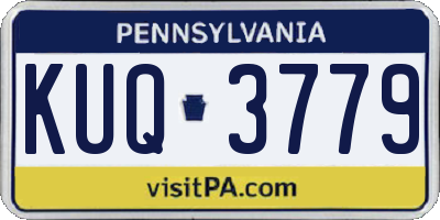PA license plate KUQ3779