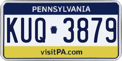 PA license plate KUQ3879