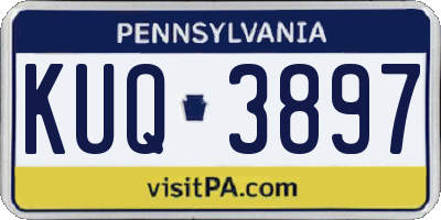 PA license plate KUQ3897