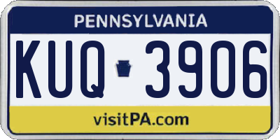 PA license plate KUQ3906