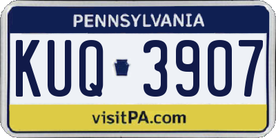 PA license plate KUQ3907