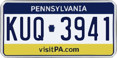 PA license plate KUQ3941