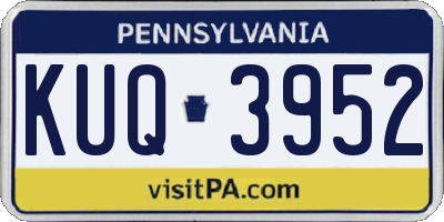 PA license plate KUQ3952