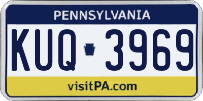 PA license plate KUQ3969