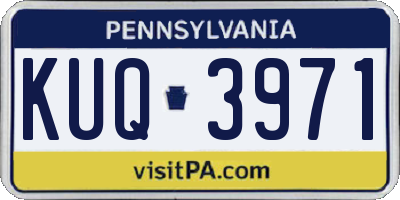 PA license plate KUQ3971