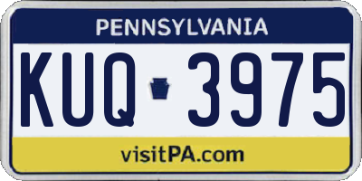 PA license plate KUQ3975