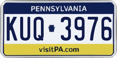 PA license plate KUQ3976
