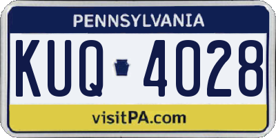 PA license plate KUQ4028
