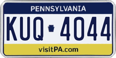 PA license plate KUQ4044
