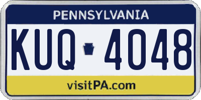 PA license plate KUQ4048