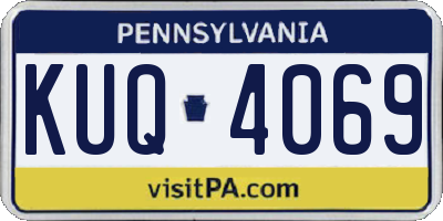 PA license plate KUQ4069
