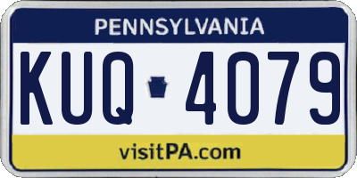 PA license plate KUQ4079