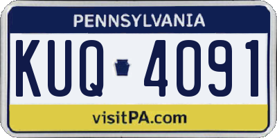 PA license plate KUQ4091
