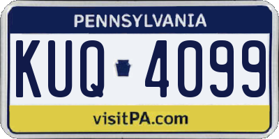 PA license plate KUQ4099