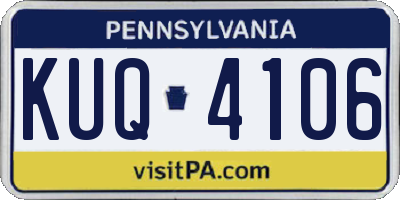 PA license plate KUQ4106
