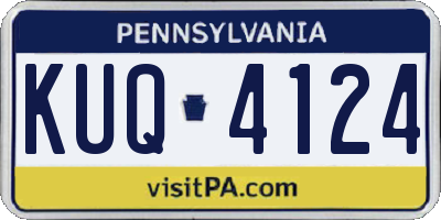 PA license plate KUQ4124