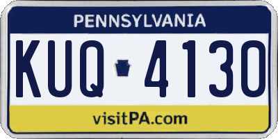 PA license plate KUQ4130