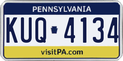 PA license plate KUQ4134