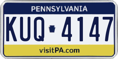 PA license plate KUQ4147