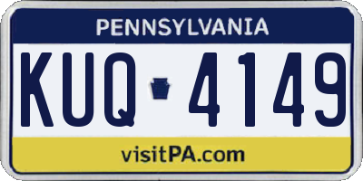 PA license plate KUQ4149