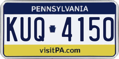PA license plate KUQ4150