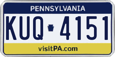 PA license plate KUQ4151