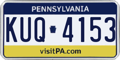 PA license plate KUQ4153