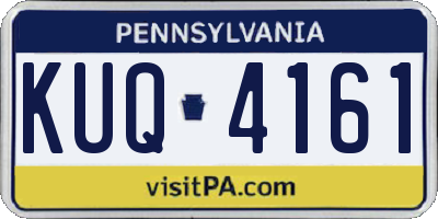 PA license plate KUQ4161
