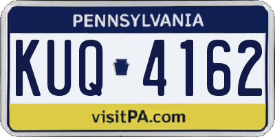 PA license plate KUQ4162